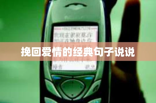 挽回爱情的经典句子说说