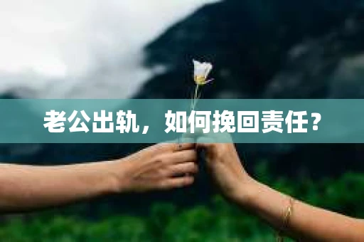 老公出轨，如何挽回责任？