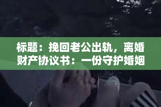 标题：挽回老公出轨，离婚财产协议书：一份守护婚姻与财产的明智选择