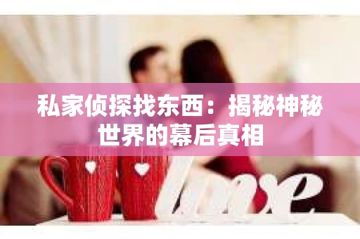 私家侦探找东西：揭秘神秘世界的幕后真相