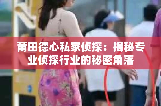 莆田德心私家侦探：揭秘专业侦探行业的秘密角落