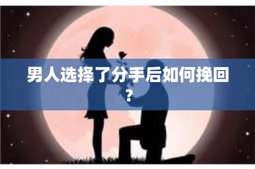 男人选择了分手后如何挽回？