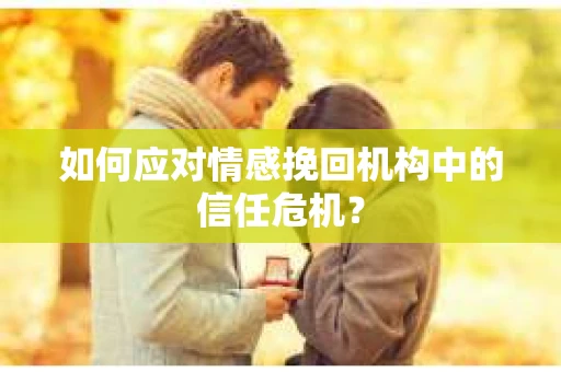 如何应对情感挽回机构中的信任危机？