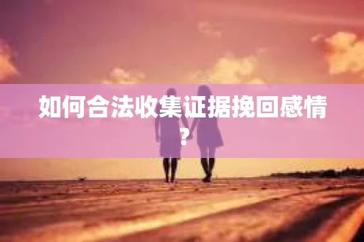如何合法收集证据挽回感情? 如何合法收集证据挽回感情?